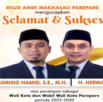 RSUD Andi Makkasau: Selamat dan Sukses untuk Wali Kota dan Wakil Wali Kota Parepare 2025-2030