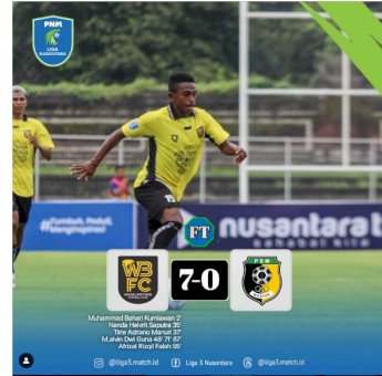 PNM Liga Nusantara 2024/2025: Waanal Brothers Menang Telak, Hujani 7 Gol PSM Madiun