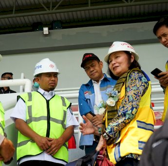 Wali Kota Parepare Sambut Dirjen Cipta Karya, Tinjau Hasil Pembangunan Stadion BJ Habibie