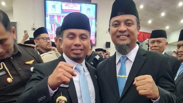 Ket: Wali Kota Parepare, Tasming Hamid bersama Gubernur Sulsel, Andi Sudirman Sulaiman 