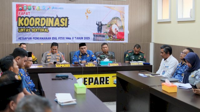 Ket: Wakil Wali Kota Parepare, Hermanto rakor operasi ketupat 