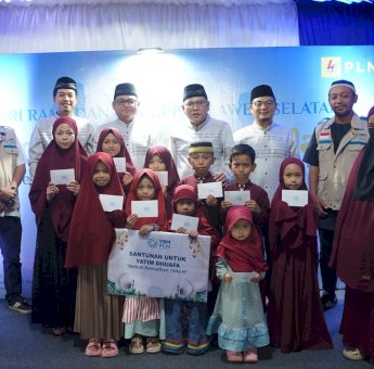 Wisnu Ajak Jajaran PLN UPP Sulsel Buka Puasa Bersama dan Berbagi Santunan