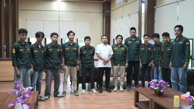 Ket: Wali Kota Parepare, Tasming Hamid menerima audiens Himpunan Pelajar Mahasiswa Indonesia (HIPMI) Parepare