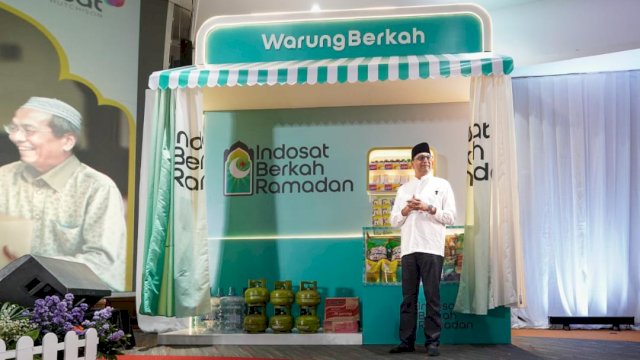 President Director and Chief Executive Officer Indosat Ooredoo Hutchison&nbsp;Vikram Sinha, saat meresmikan Progam Marbot Berdaya, kemarin. (Dok. Indosat)