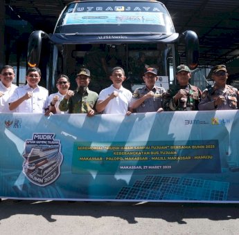 Mudik Gratis Aman Sampai Tujuan, PLN Berangkatkan 1.000 Pemudik dari Makassar