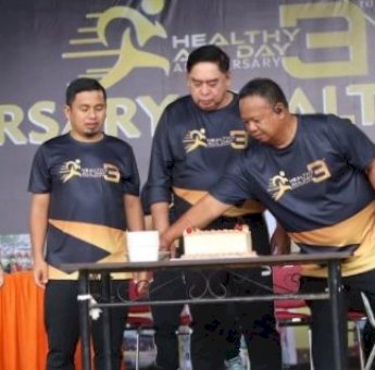 Pj Walikota, Ketua DPRD, dan Tasming Hamid Hadiri 3 Tahun Komunitas Jogging Healthy All Day Parepare