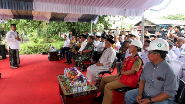 Bupati Kukar, Edi Damansyah saat menyampaikan sambutan. [Foto.Prokom]