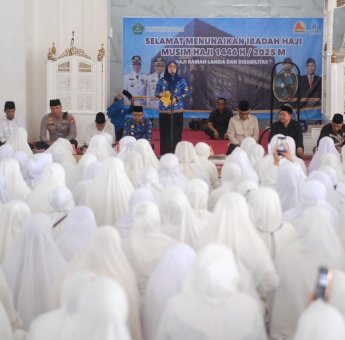 599 JCH Gowa Dilepas, Husniah: Semoga Ibadahnya Nyaman dan Khusyuk