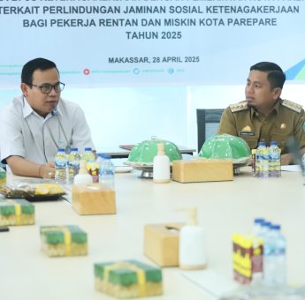 Wali Kota Parepare Tasming Hamid Teken Kerja Sama dengan BPJS Ketenagakerjaan untuk Perlindungan Pekerja Rentan