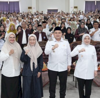 Halal bi Halal dengan Guru se Kota Makassar, Munafri Tekankan Pentingnya Pendidikan Menuju Indonesia Emas