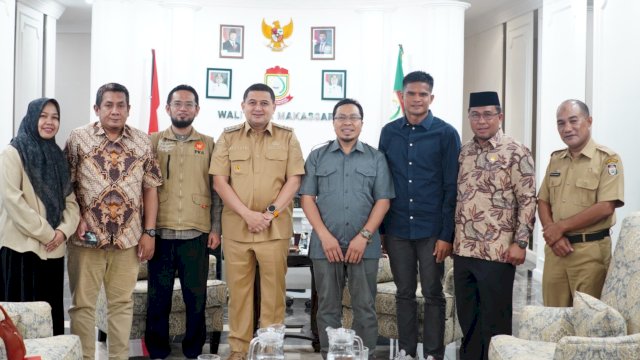 Fraksi PKS DPRD Makassar saat bertemu dengan Wali Kota Makassar, Munafri Arifuddin, Selasa (22/4/2025). (Foto: Istimewa)