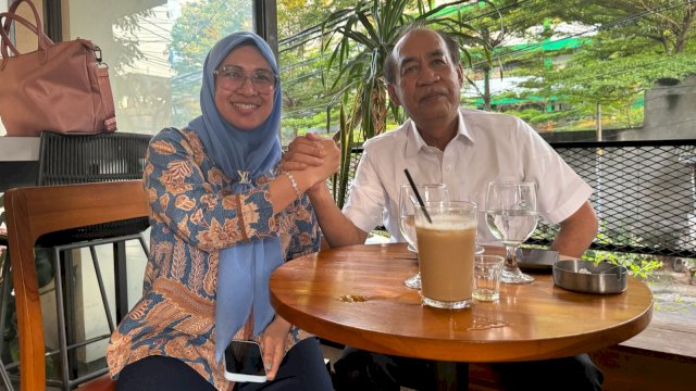 Ketua DPD PAN Kabupaten Gowa, Husniah Talenrang (kiri) saat bertemu dengan Ketua DPW PAN Sulsel saat ini, Ashabul Kahfi di Jakarta, Minggu (20/4/2025). (Foto: Istimewa)