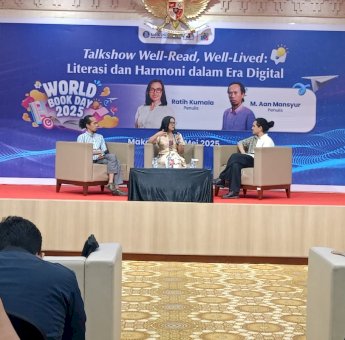 BI Sulsel Ajak Aan Mansyur dan Ratih Kumala Perkuat Literasi Masyarakat