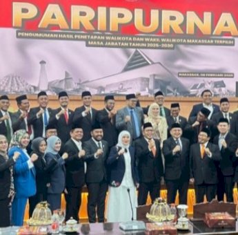 DPRD Makassar Resmi Umumkan Penetapan Appi-Aliyah Sebagai Wali Kota Terpilih