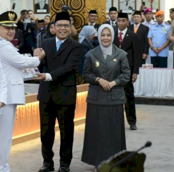 Dihadapan 50 Anggota DPRD Makassar, Munafri-Aliyah Resmi Sertijab Wali Kota dan Wawali