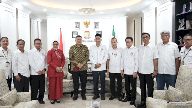 Wali Kota Makassar, Munafri Arifuddin saat menerima kunjungan pengurus Dewan Pendidikan Kota Makassar di Kantor Balai Kota Makassar, Rabu (14/5/2025). (Foto: Istimewa)