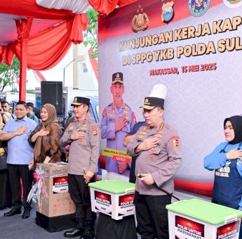 Wagub Sulsel Dampingi Kapolri Tinjau SPPG, Inovasi Polri Dukung Gizi Anak Sekolah