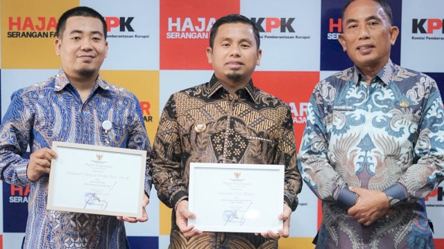 Ket: Kota Parepare Terima Penghargaan dari KPK