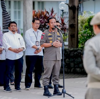 Amankan PSU Pilkada Palopo, Gubernur Sulsel Lepas 58 Personel Satgas Sawerigading