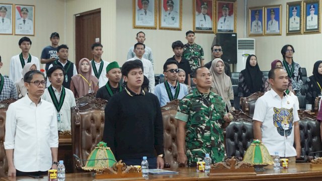 Suasana pembukaan LK 2 tingkat nasional yang diselenggarakan HMI Cabang Soppeng di Aula Paripurna Kantor DPRD Soppeng, Sabtu (24/5/2025). (Foto: Istimewa)