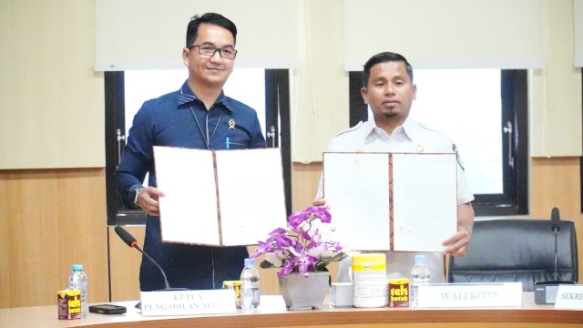 Ket: MoU Pemkot Parepare dengan Pengadilan Negeri Parepare