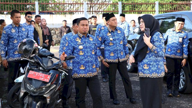 Ket: Wali Kota Parepare, Tasming Hamid tinjau lokasi rencana pembangunan sekolah rakyat 