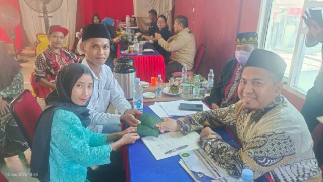 Sidang Isbat dan Nikah Terpadu di Desa Badak Baru, Kukar. (IST)