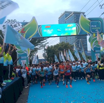 PLN Mobile Run UID Sulselrabar, 2.000 Pelari Diajak Kurangi Emisi Karbon