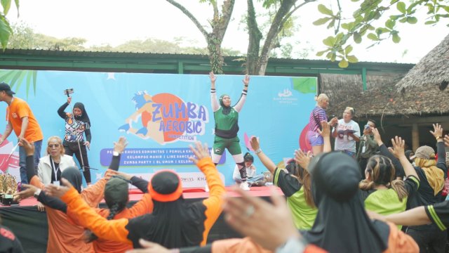 Ribuan peserta hadir meramaikan Zumba Aerobic Competition yang digelar Bugis Waterpark Adventure, kemarin. (Dok. Bugis Waterpark) 