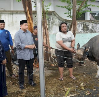 Pemkot Makassar Bagikan Daging Kurban Kepada Pegawai dan Petugas Kebersihan