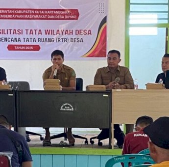 Desa Lebaho Ulaq Jadi Percontohan Digitalisasi Tata Ruang, DPMD Kukar Dorong Perencanaan Modern dan Transparan
