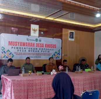 DPMD Kukar Kawal Pembentukan Koperasi Merah Putih di Kota Bangun, 11 Desa Tuntas Gelar Musdes