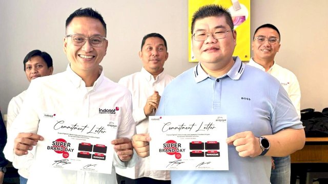 Indosat melalui IM3 Platinum menggandeng Erajaya Digital untuk menghadirkan Super Brand Day yang ada di seluruh gerai Erafone di Kota Makassar dan sekitarnya. (Dok. Indosat Ooredoo Hutchison) 