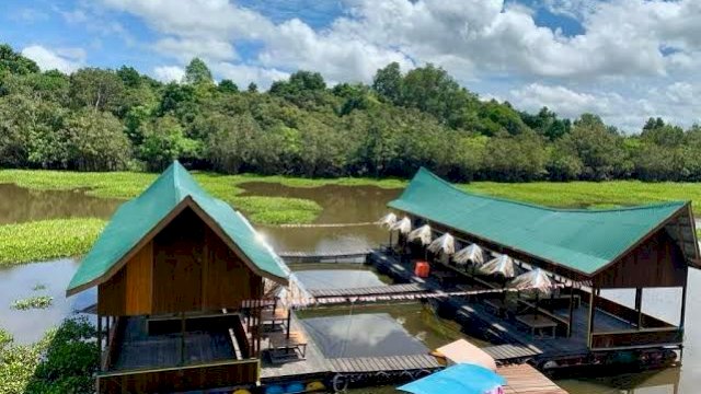 Destinasi Wisata Pulau Layung, Kecamatan Kembang Janggut, Kukar. (Istimewa)