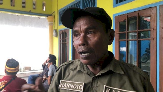 Kepala Desa Bukit Raya, Hartono. [Foto.redaksi/republiknews.co.id]