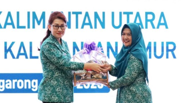 Kunker TP PKK Kalimantan Utara di Kabupaten Kutai Kartanegara. (IST)