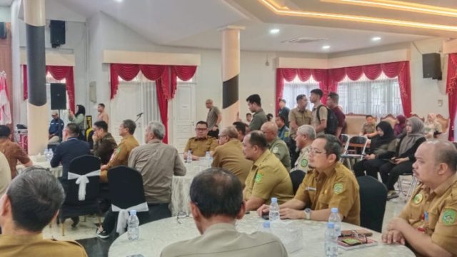 Kepala DPMD Kukar, Arianto menghadiri Kunjungan Pemkab Wajo di Kukar. (IST)