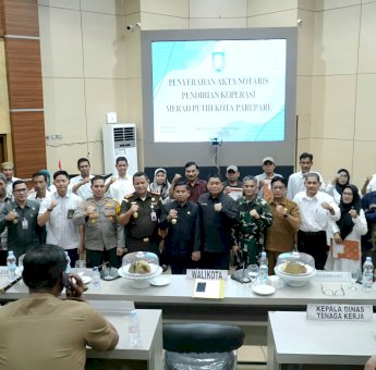 Tasming Hamid Dukung Program Presiden: 22 Koperasi Merah Putih Resmi Berdiri di Parepare