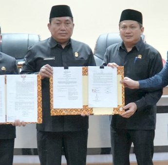 Wali Kota Tasming Hamid Teken Persetujuan Bersama Ranperda Pertanggungjawaban Pelaksanaan APBD 2024