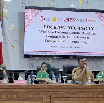 OJK Sulselbar Edukasi Bahaya Investasi dan Pinjol Ilegal di Selayar