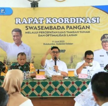 Rakor Swasembada Pangan, Wabup Edy Manaf Tegaskan Dukungan Kementerian Pertanian