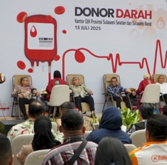 Aksi Kemanusiaan OJK Sulselbar, Kumpulkan Ratusan Kantong Darah