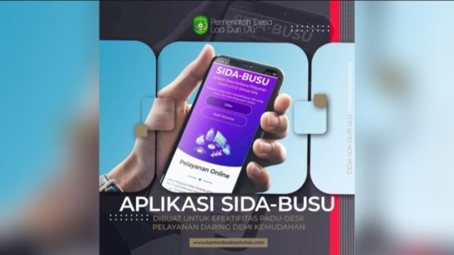 Tampilan Layanan Sida Busu. (Istimewa)