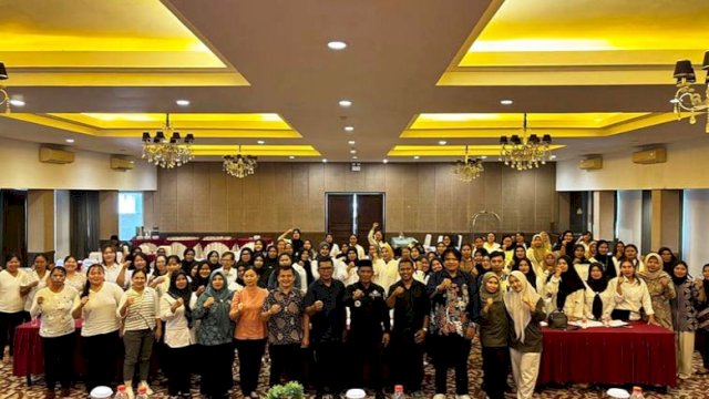 Kegiatan pelatihan Kelompok PKK RT Desa Lung Anai dan Desa Jembayan. (Istimewa)