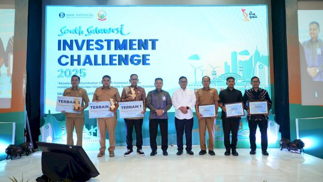 South Sulawesi Investment Challenge (SSIC) 2025 yang digelar Pemprov Sulsel dan BI Sulsel berhasil menjaring enam proyek investasi dari kabupaten dan kota di Sulawesi Selatan. (Dok. BI Sulsel) 