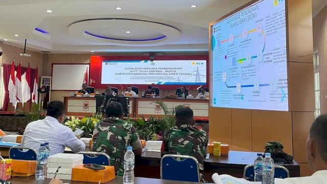 PLN UIP Sulawesi bangun SUTT 150 kV yang menghubungkan Ampana dan Bunta di Sulteng. (Dok. Humas PLN UIP Sulawesi) 