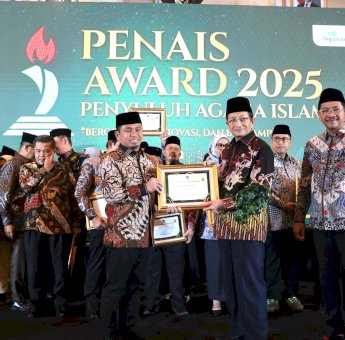 Wali Kota Parepare Tasming Hamid Terima Penghargaan Bergengsi PENAIS Award 2025 dari Kemenag RI
