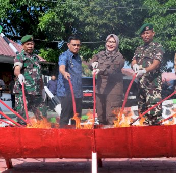 Pemusnahan Barang Bukti di Kejaksaan Negeri, Pemkot Parepare Dorong Kesadaran Hukum Masyarakat