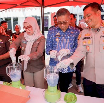 Bupati Barru Andi Ina Kartika Sari Apresiasi Pemusnahan Barang Bukti sebagai Upaya Selamatkan Generasi Muda