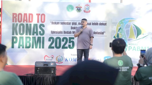 Wali Kota Makassar, Munafri Arifuddin saat menghadiri rangkaian kegiatan Road to Kongres Nasional PABMI 2025 di area Car Free Day (CFD) Monumen Mandala, Jalan Jenderal Sudirman, Makassar, Minggu (3/8/2025). (Foto: Istimewa)